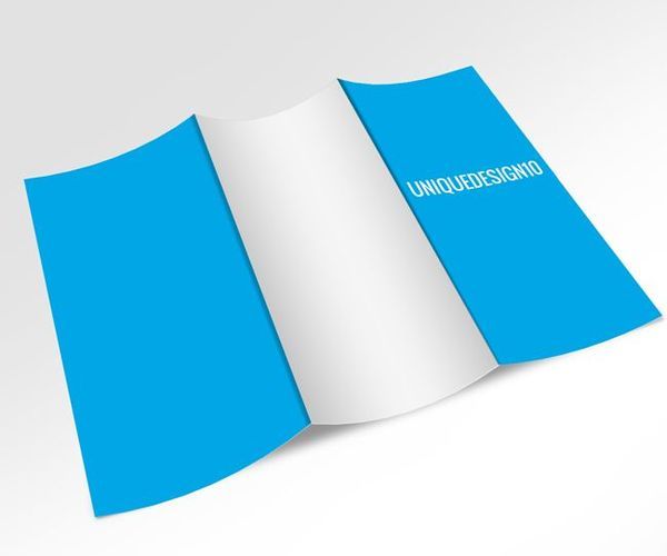 Free Tri-Fold Brochure Mockup PSD