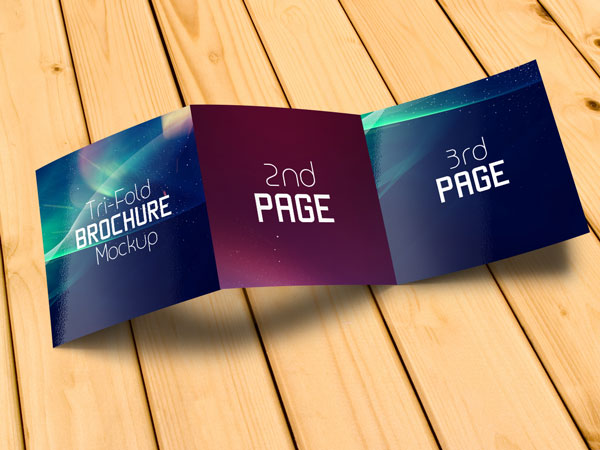 Free Tri-Fold Brochure Mockup PSD