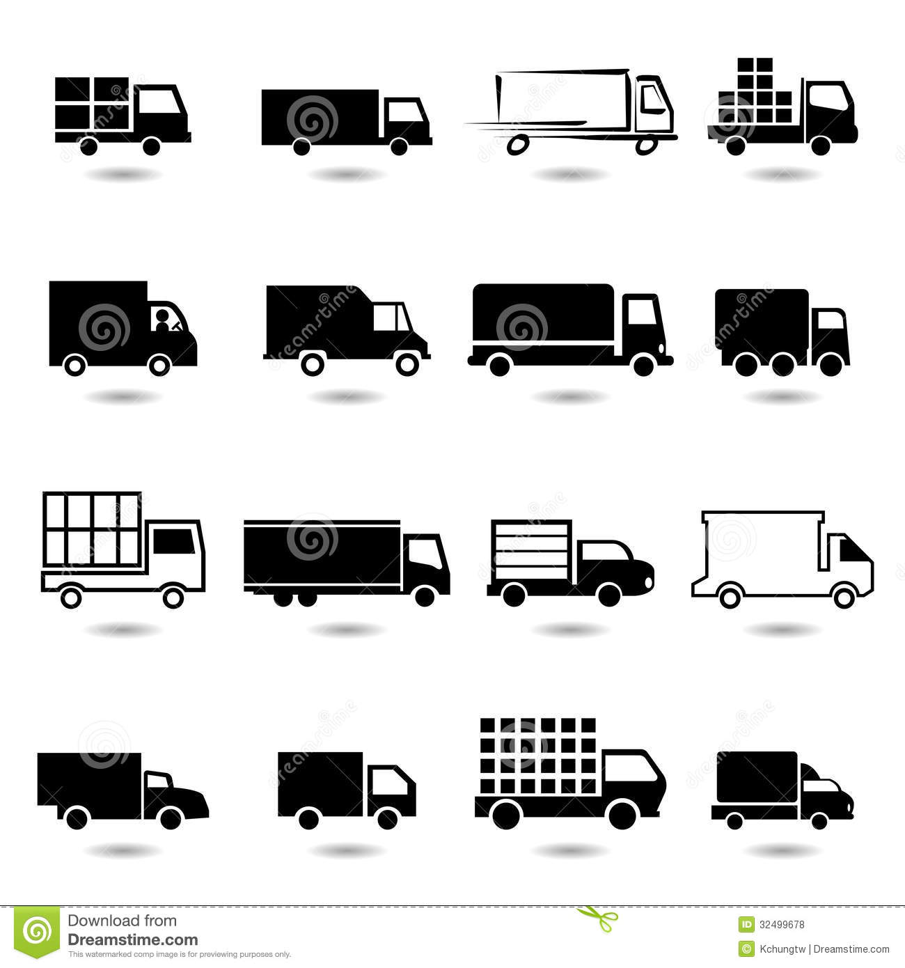 Free Vector Truck Icon Free Vector Truck Icon