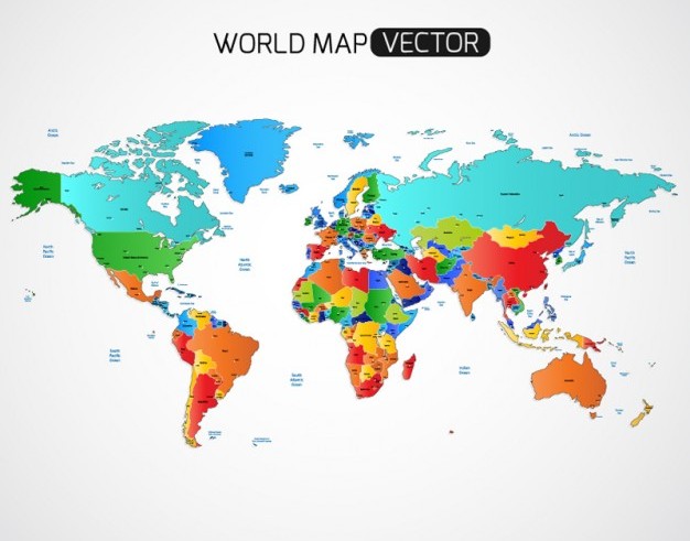 Free Vector World Map