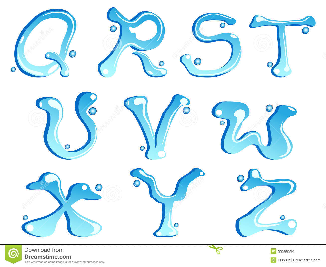 14 Water Like Font Images