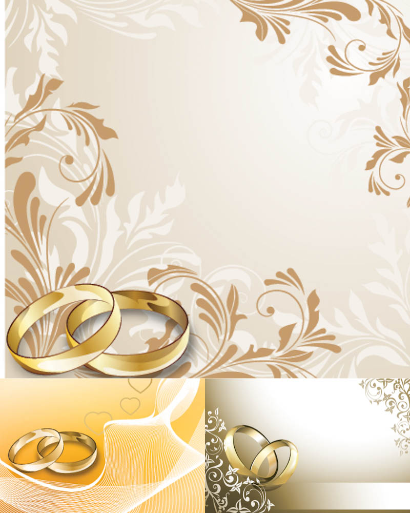 20 Wedding Vector Floral Designs Images