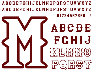 baseball jersey lettering font