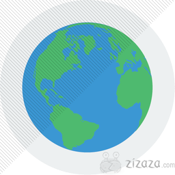 Globe Icon Circle