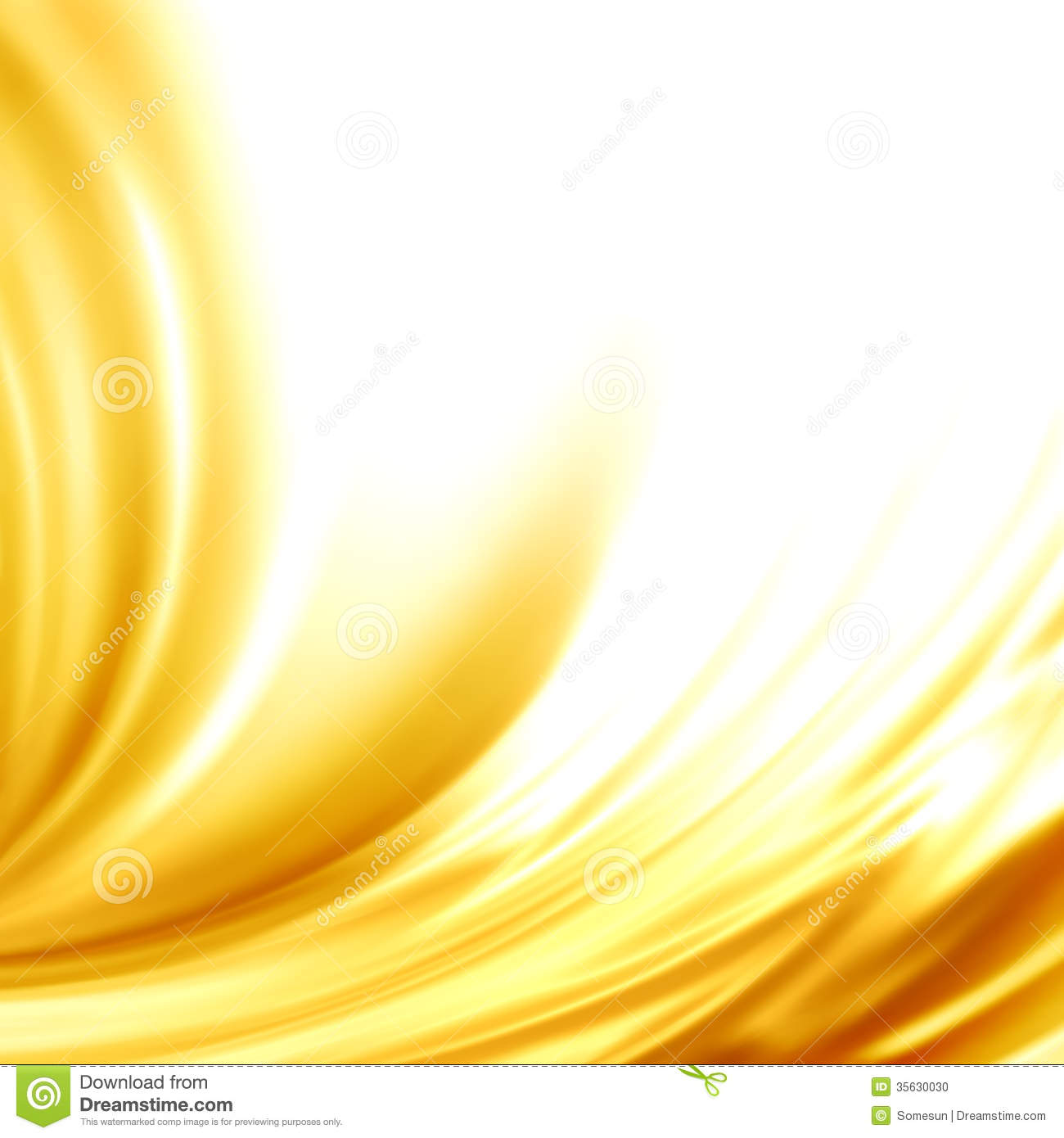 Gold Abstract Swirl Design