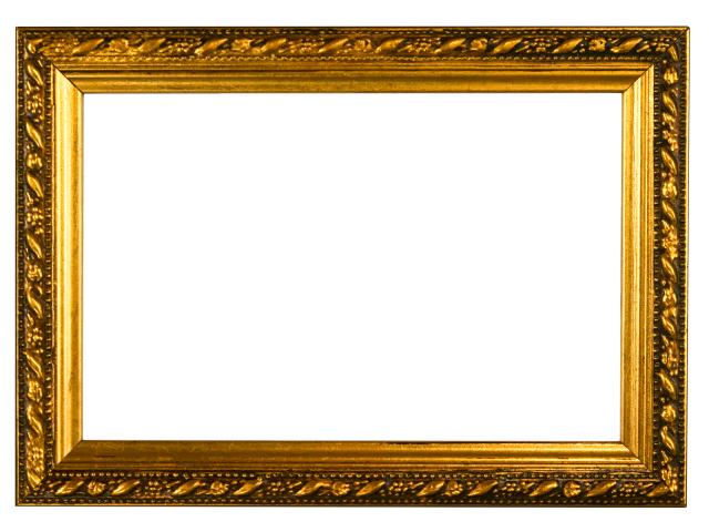 Gold Frame Border Template