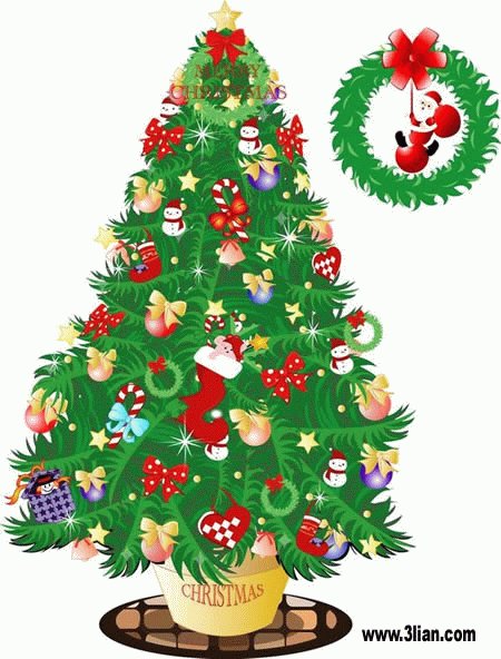 Graphic Christmas Tree PSD