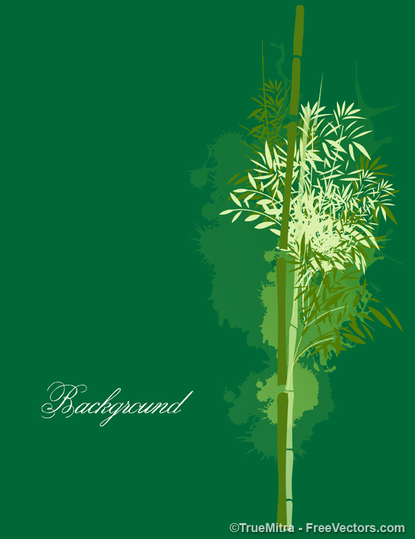 Green Bamboo Background