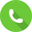 Green Circle Icon with a Phone