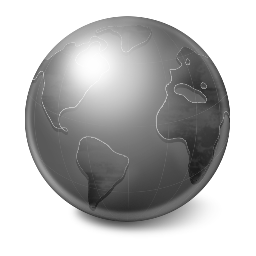 Grey Globe Icon