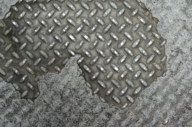 Grunge Diamond Plate Texture