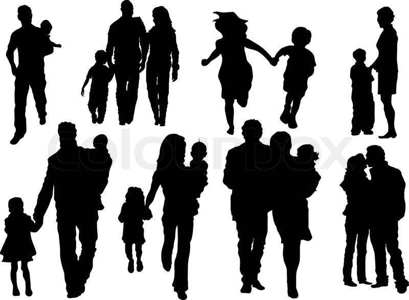 Happy Families Silhouette