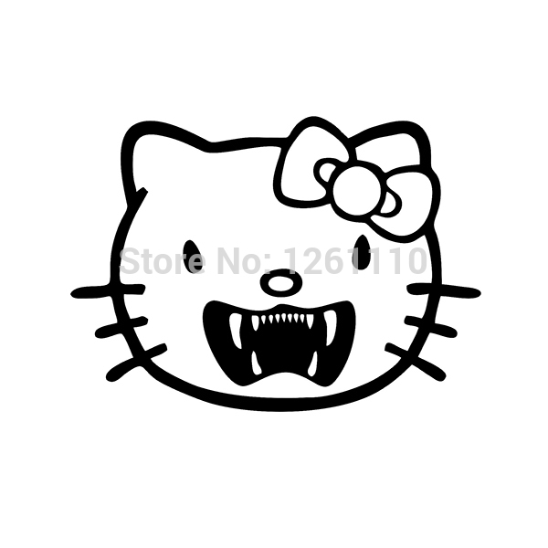 Hello Kitty Zombie Decal
