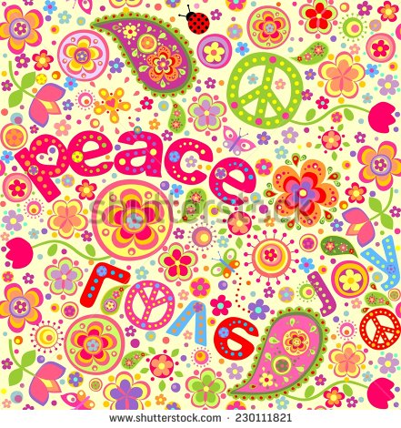 Hippie Happy Birthday Clip Art