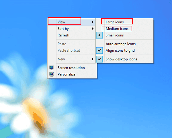 Icons On Desktop Windows 8