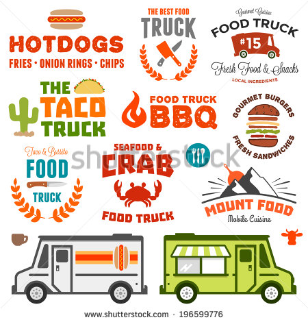 Illustration Food Truck Logos