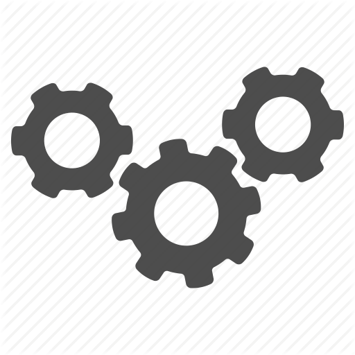 Industrial Machinery Gears Icon Industrial Machinery Gears Icon
