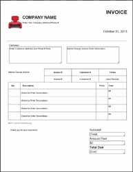 Interior Design Invoice Template Free