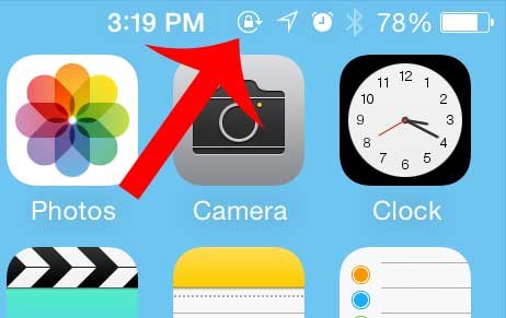 iPhone 5 Symbols On Top of Screen