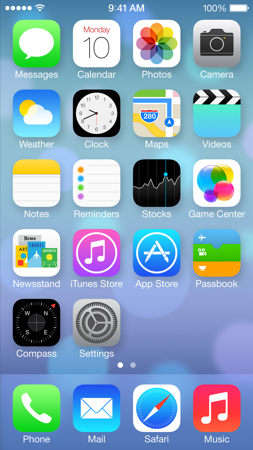iPhone Home Screen iOS 7 iPhone Home Screen iOS 7