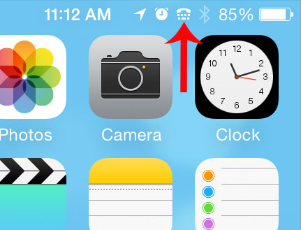 iPhone Phone Icon Top Right iPhone Phone Icon Top Right