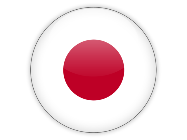 Japan Flag Icon Round Japan Flag Icon Round