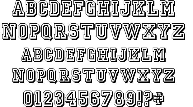 free jersey font