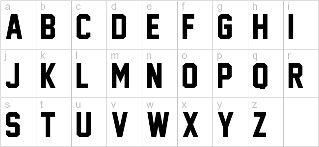 jersey letters font