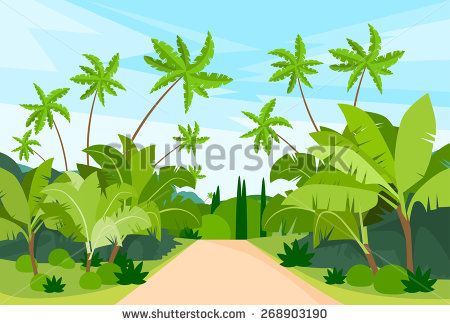 Jungle Vector Landscape Art