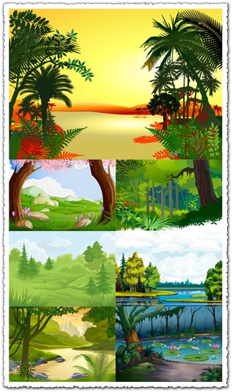 Jungle Vector Landscape