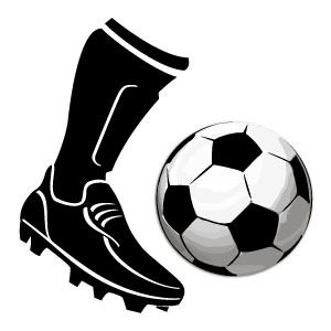 Kicking Soccer Ball Clip Art