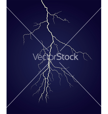 Lightning Strike Vector Art
