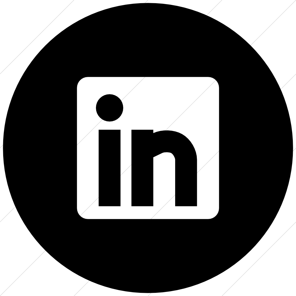 LinkedIn Icon Black and White