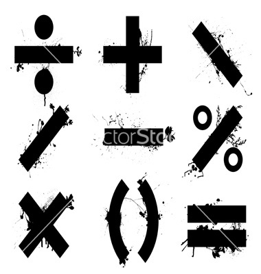 Math Symbols Vector