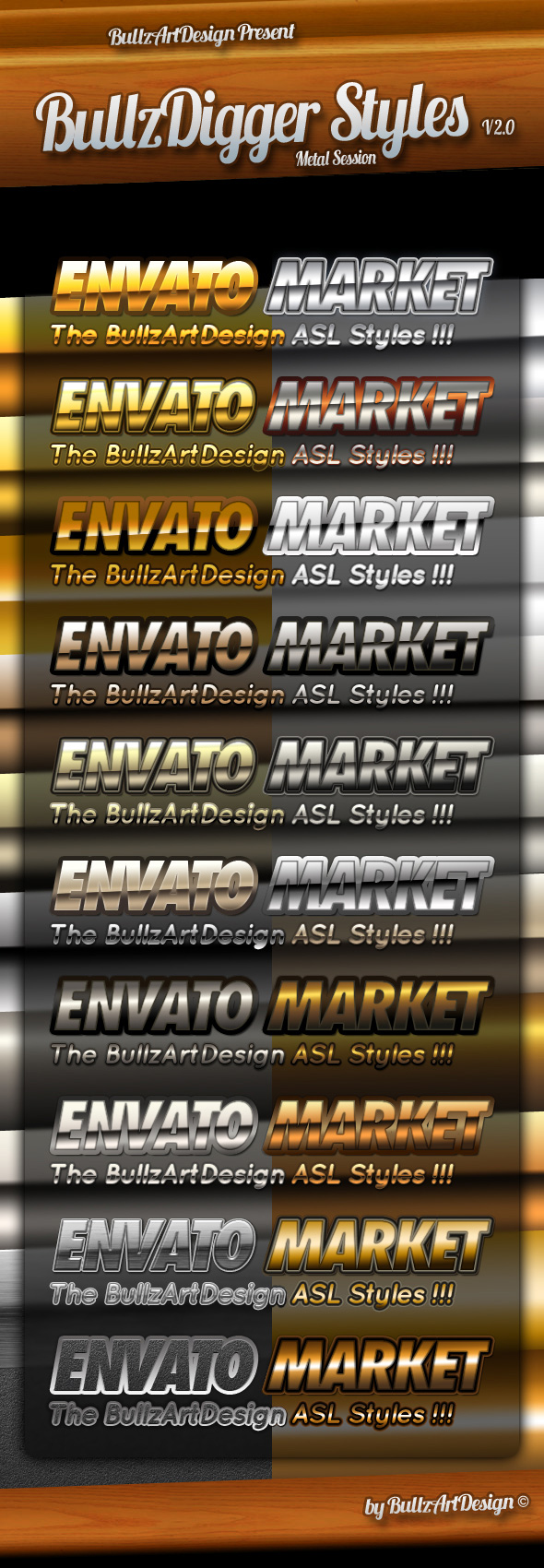 Metal Layer Styles Photoshop