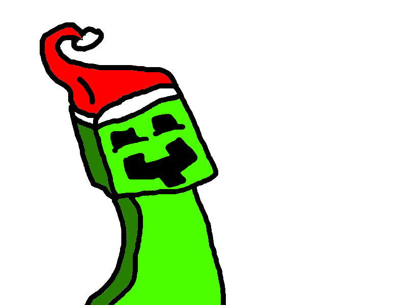 Minecraft Christmas Creeper Skin