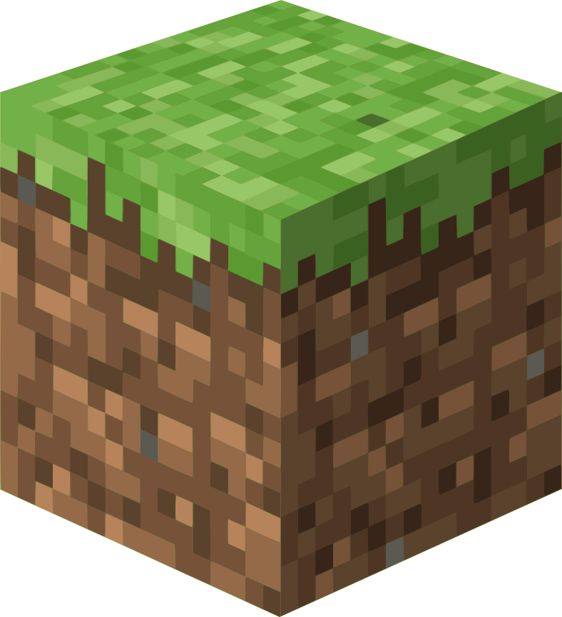 Minecraft Grass Block Logo Minecraft Grass Block Logo