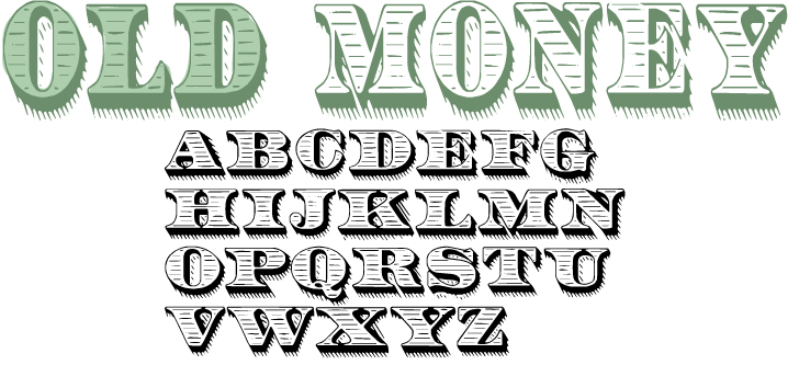 Money Lettering Font