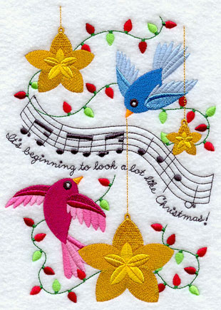 Music Christmas Machine Embroidery Designs