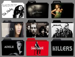 17 Music Artist Folder Icons Images