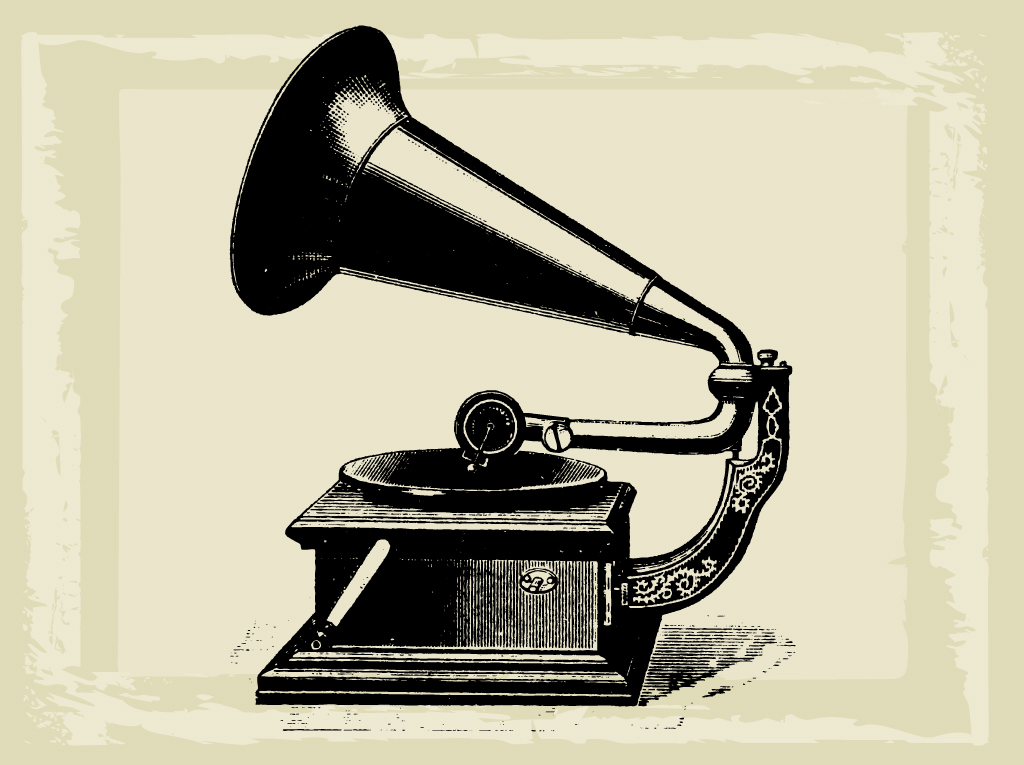 Old Record Player Clip Art