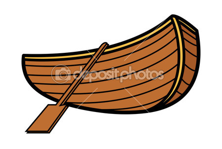 Old Wooden Boat Cartoon