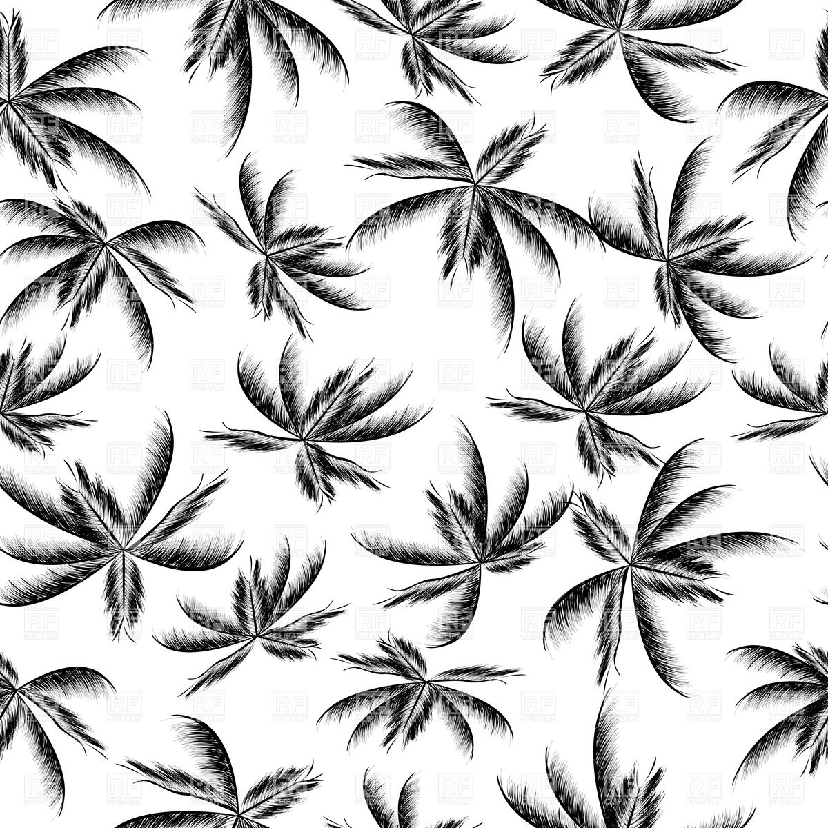 Palm Tree Leaves Pattern