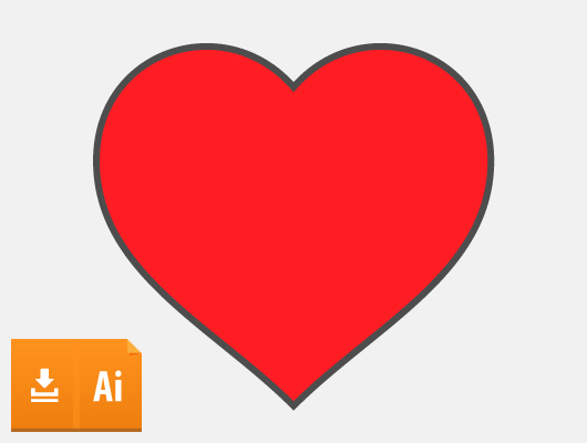 Perfect Heart Vector