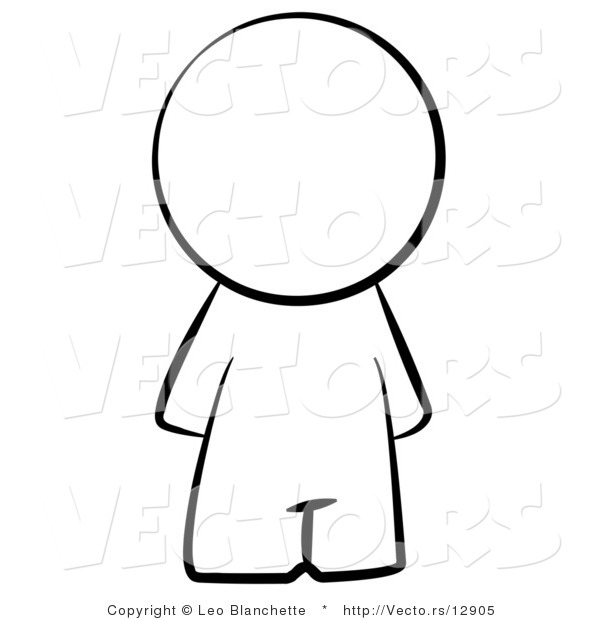 Person Outline Coloring Page