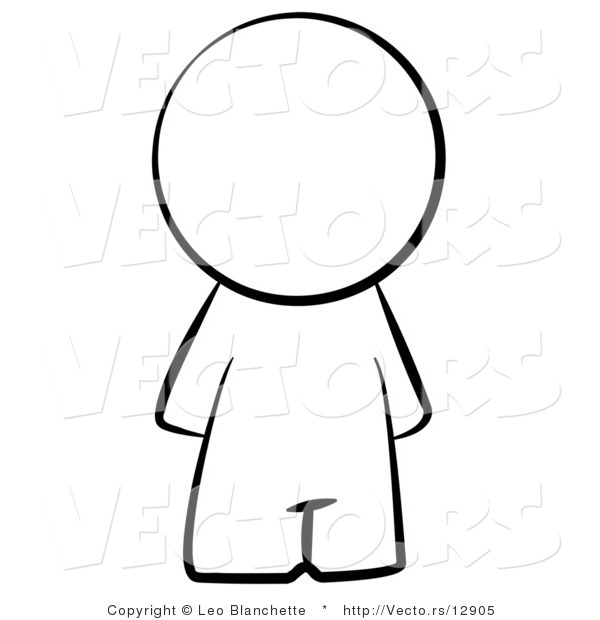 Person Outline Coloring Page Person Outline Coloring Page