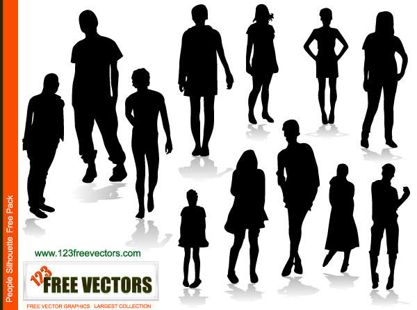 Person Silhouette Vector Free Person Silhouette Vector Free