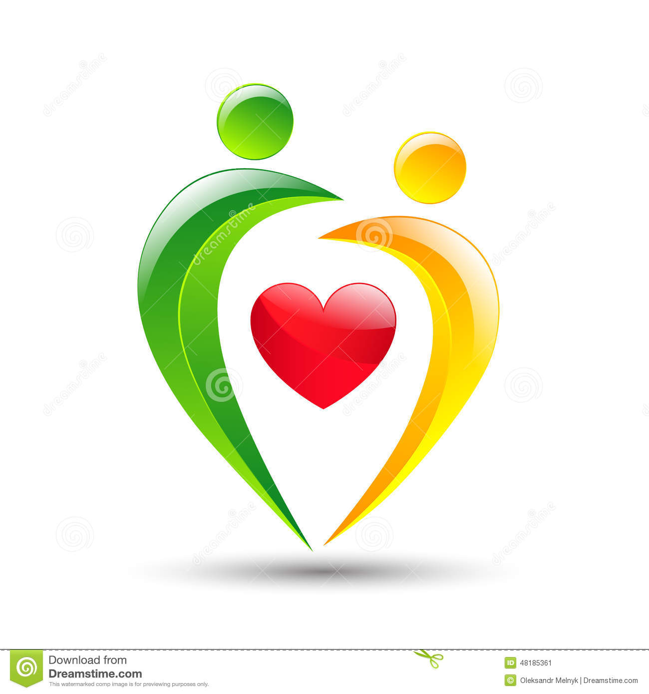 Person with Heart Icon