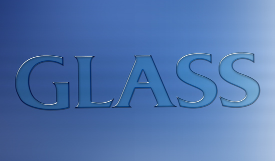 Photoshop Glass Text Effect