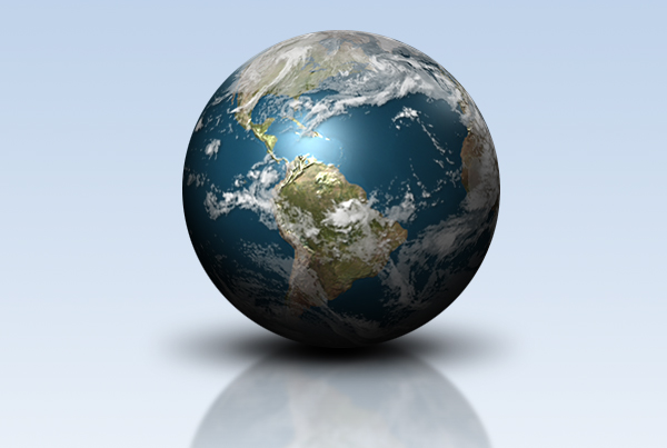 Photoshop Planet Earth 3D